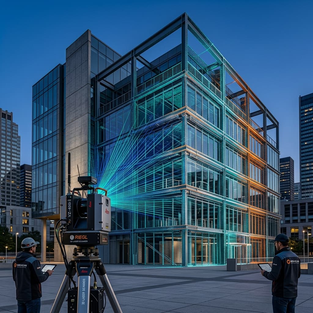 Visualización de escaneo LiDAR de alta resolución