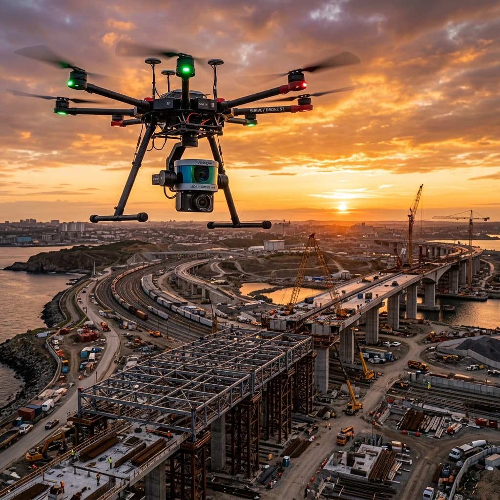 Aeronave SiteHover en operación de precisión